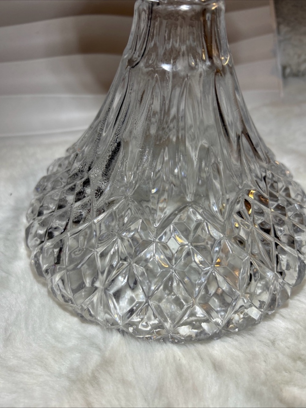 Vintage Captain's Ship Decanter -Wine-Liquor -Heavy Diamond Cut Glass 11" x 7.5” - Picture 5 of 11